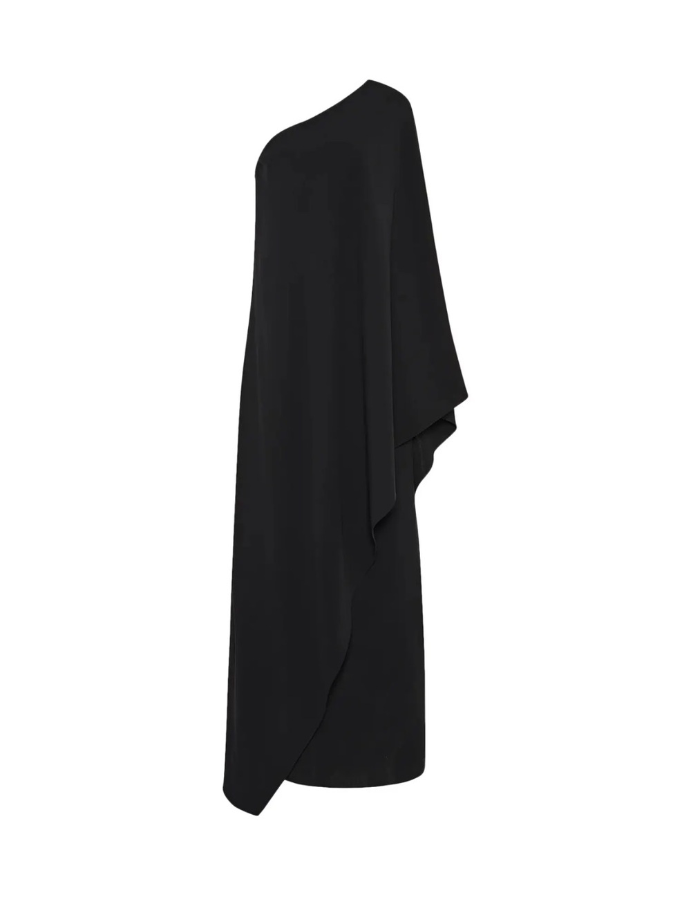 The Row NEW Rare Sparrow Silk One-Shoulder Black Draped Maxi Dress Size 10 - Picture 3 of 15
